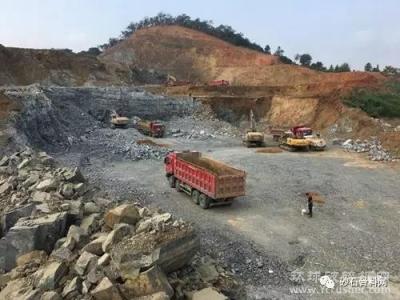 浙江宁波新建年产1400万吨砂石料项目 山体直接开平