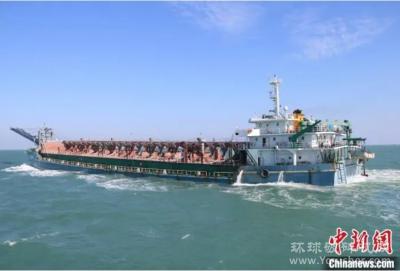 福州海警查获1起涉嫌非法采矿案，缴获海砂约7000吨