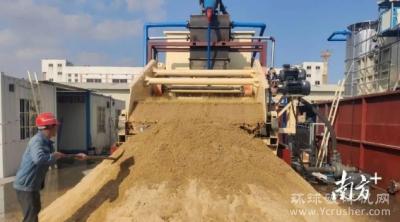 电解洗砂零排放！广州市番禺区首座陆上海砂淡化场开始试运行！