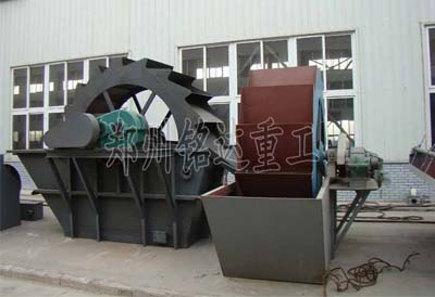 郑州铭达重工机械制砂生产线用的洗砂机