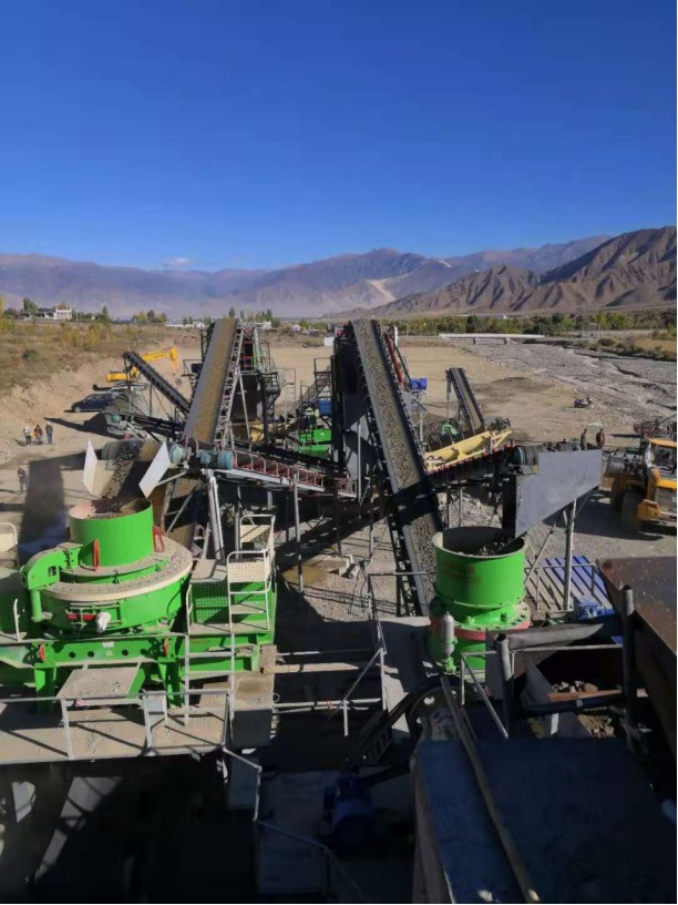 西藏石英石砂石厂砂石生产线