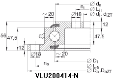 VLU20系列四点接触球轴承