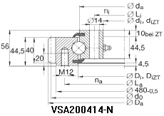 VSA20系列四点接触球轴承