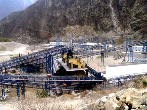 长河坝电站人工砂石骨料系统投产试运行