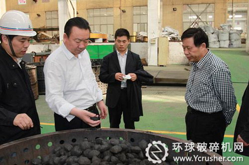 宁夏天元锰业集团董事长贾天将一行参观500吨