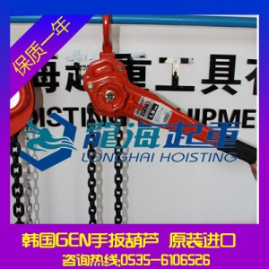DLS020进口环链手扳葫芦【黑熊GEN手扳葫芦】龙海