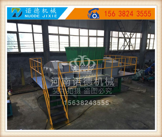 金属桶撕碎机可以粉碎废旧三轮车，废旧自行车，废旧