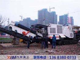 鹅卵石移动破碎机出租 可出售