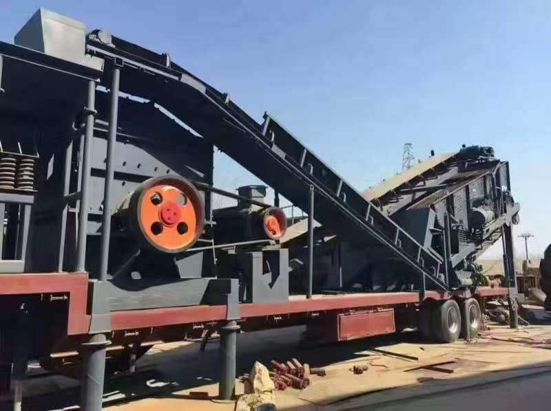 河卵石破碎移动站设备 移动破碎站