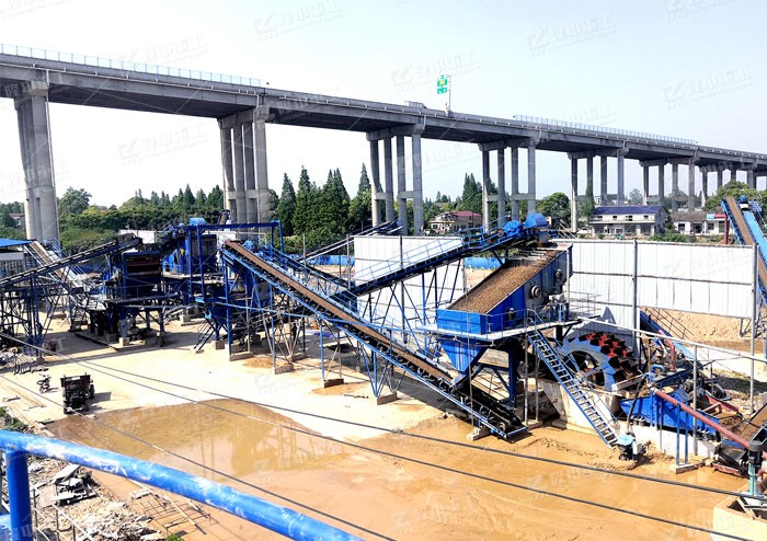 石英砂水轮式洗沙机视频 水洗砂设备泥沙处理工艺