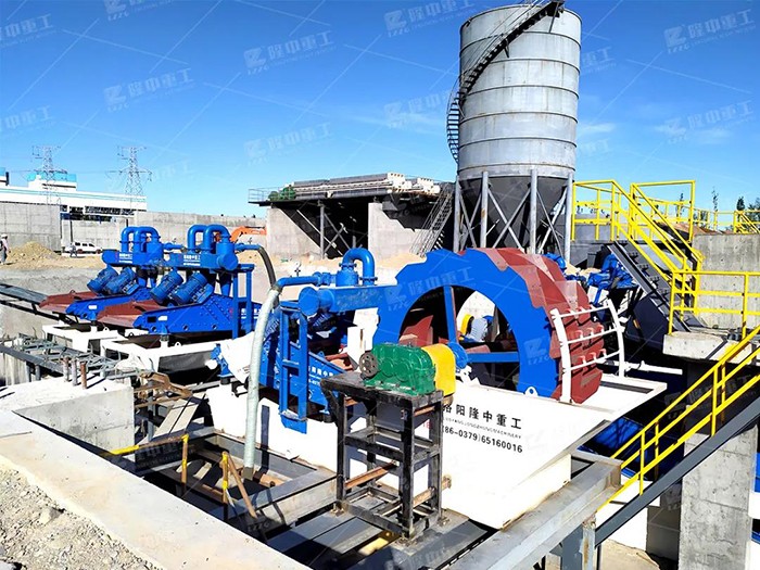 洗砂机污水处理现场 尾砂轮斗洗沙机定制厂家
