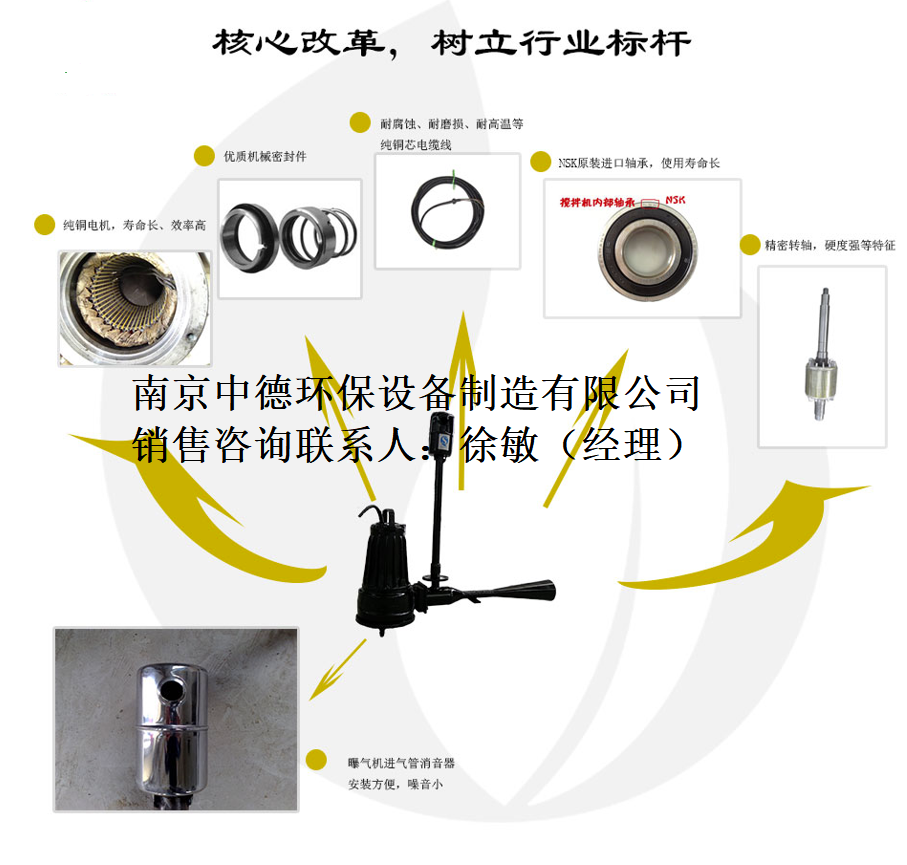 JA35-100潜水射流曝气机外形结构特性曲线；射流式曝气机销售