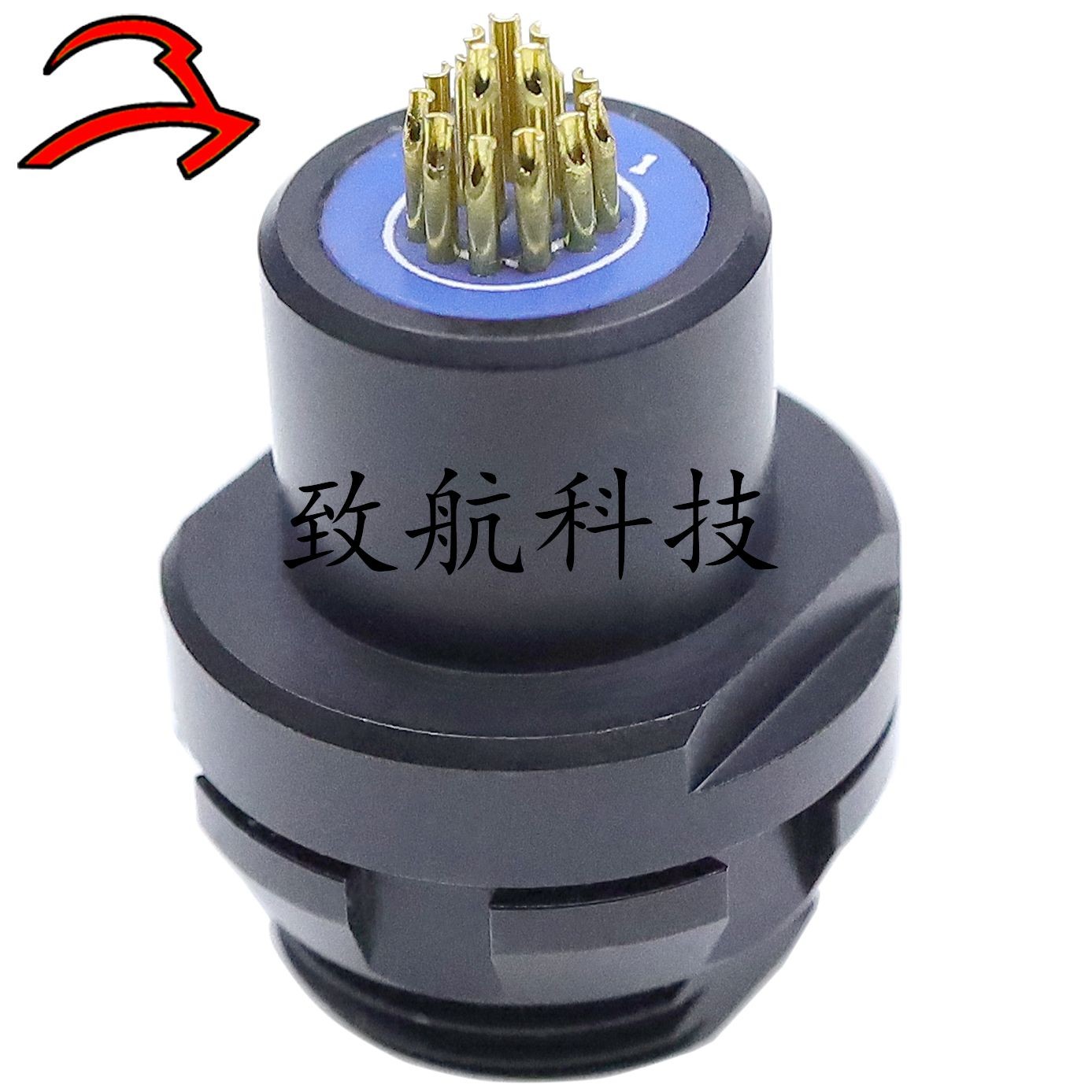 致航推拉自锁连接器EEG航空接插件IP67