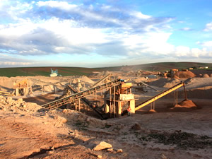 摩洛哥拜本高速公路砂石骨料筛分系统投产运行