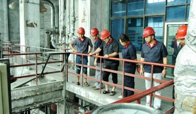 川煤达竹石板选煤发电厂工会组织职工代表视察安全