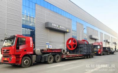 鑫金山台时2000吨新型单段锤式破碎机发往重庆，携手水电五局打造精品骨料线项目