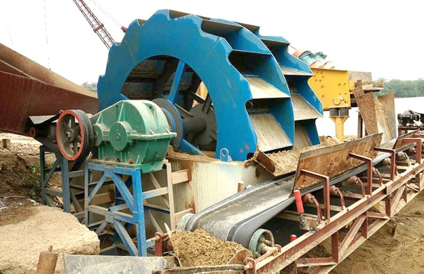 河沙洗砂机 时产50吨制砂洗砂生产线机器