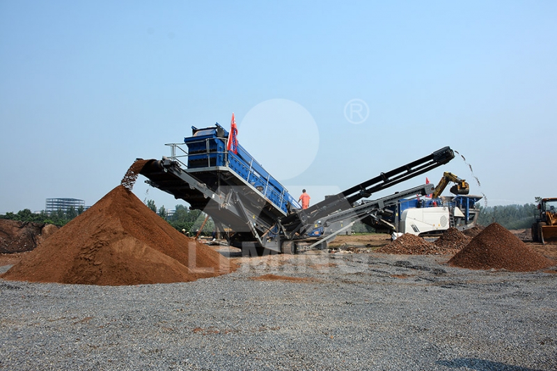 建筑垃圾加工移动破碎站 水泥块破