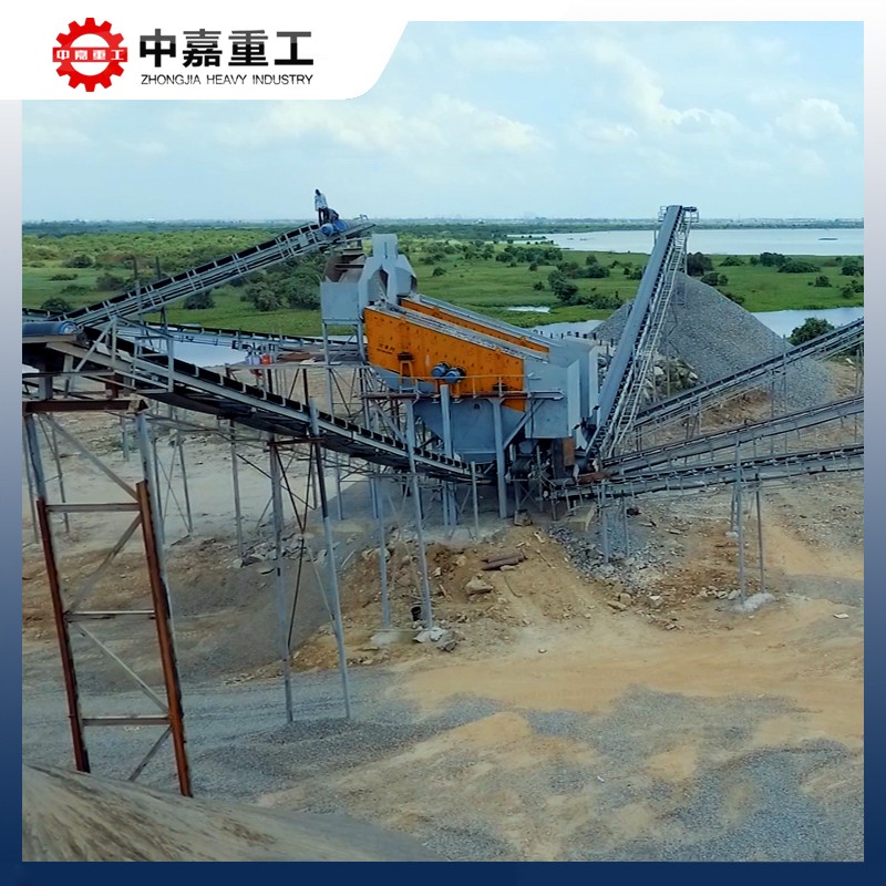 日产千吨的石灰石制砂生产线|中嘉重工沙石生产线流程|砂石成套设备投资多少