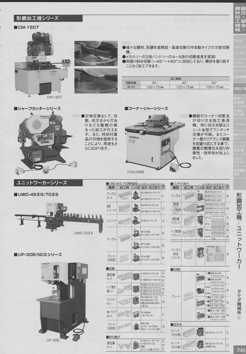 タケダ機械（株）TAKEDA锻压钣金鋼材加工機械