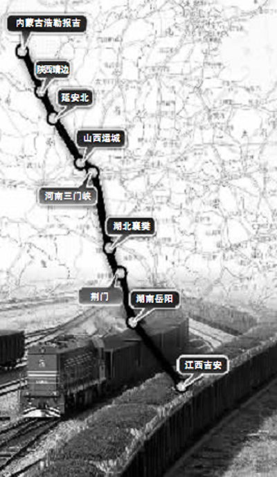 北煤南运铁路路线图