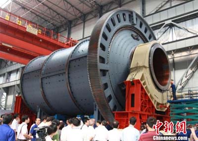 中信重工为澳大利亚SINO铁矿制造的Φ7.9×13.6米球磨机试车交付