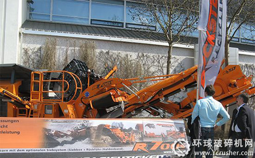 Rockster R700s反击式破碎机亮相bauma 2013